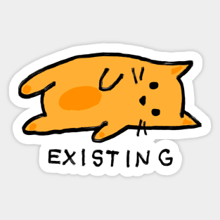 existing cat Sticker